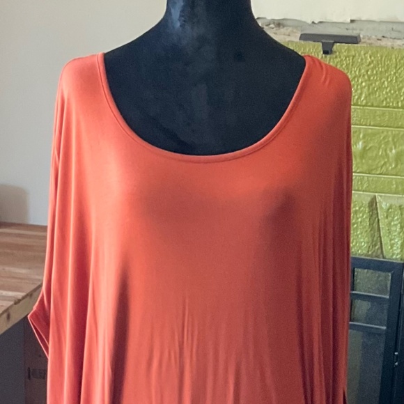 The Mogan Orange Draped Caftan - size L - Picture 1 of 2